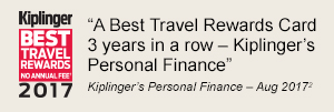 Kiplinger Best Travel Rewards. No Annual Fee. 2017